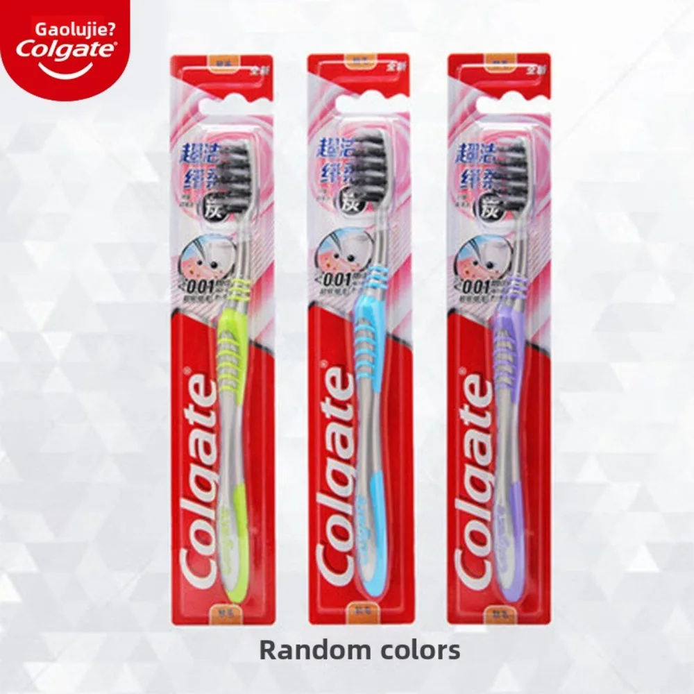 5 Stück Colgate weiche Zahnbürste, ultraschere Borsten, manuelle Bürste, verwendet für frischen Atem, sanfte Reinigung, Reisen, Heimgebrauch Image
