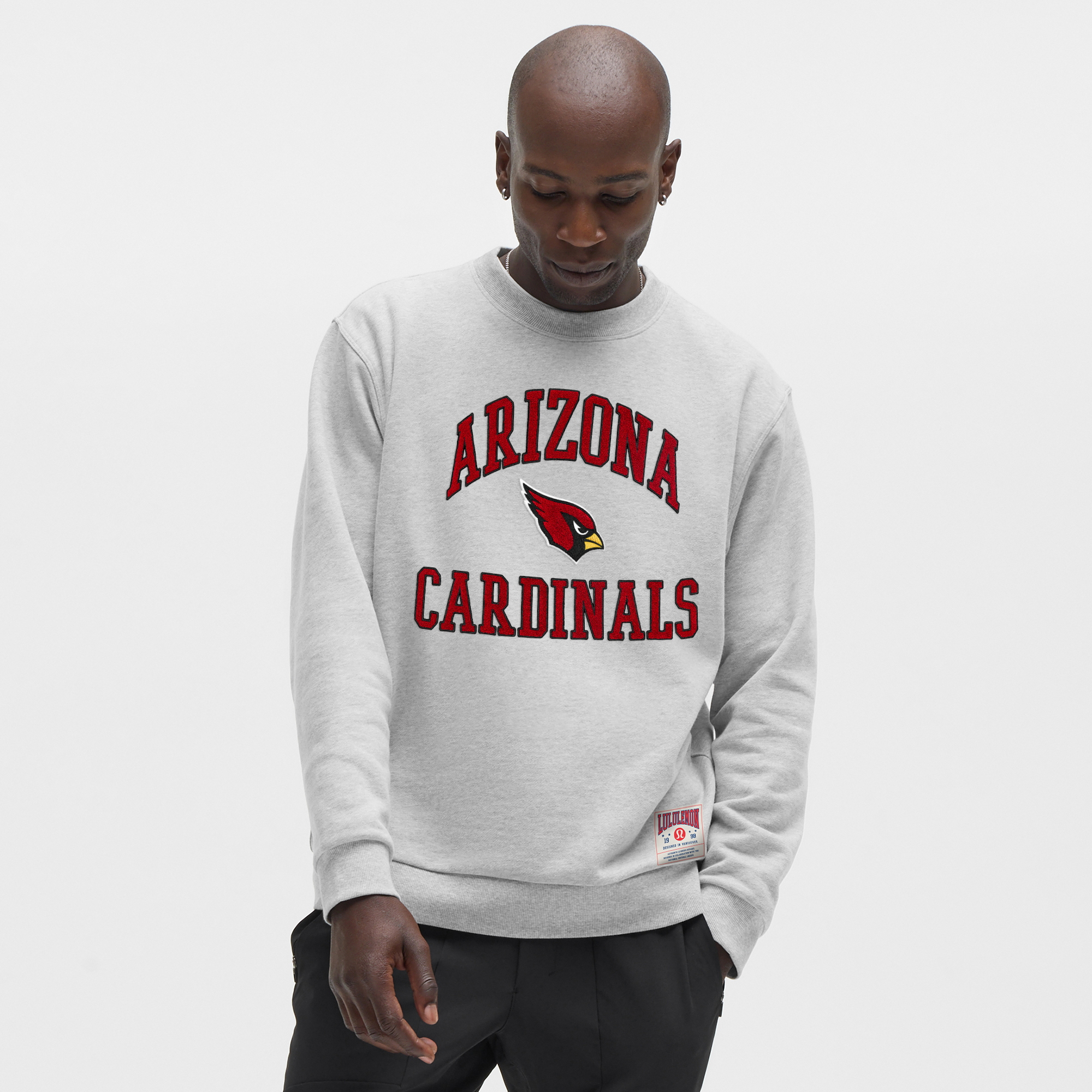 Herren-Sweatshirt „Arizona Cardinals Steady State“ von lululemon in Heathered Silver Drop Image