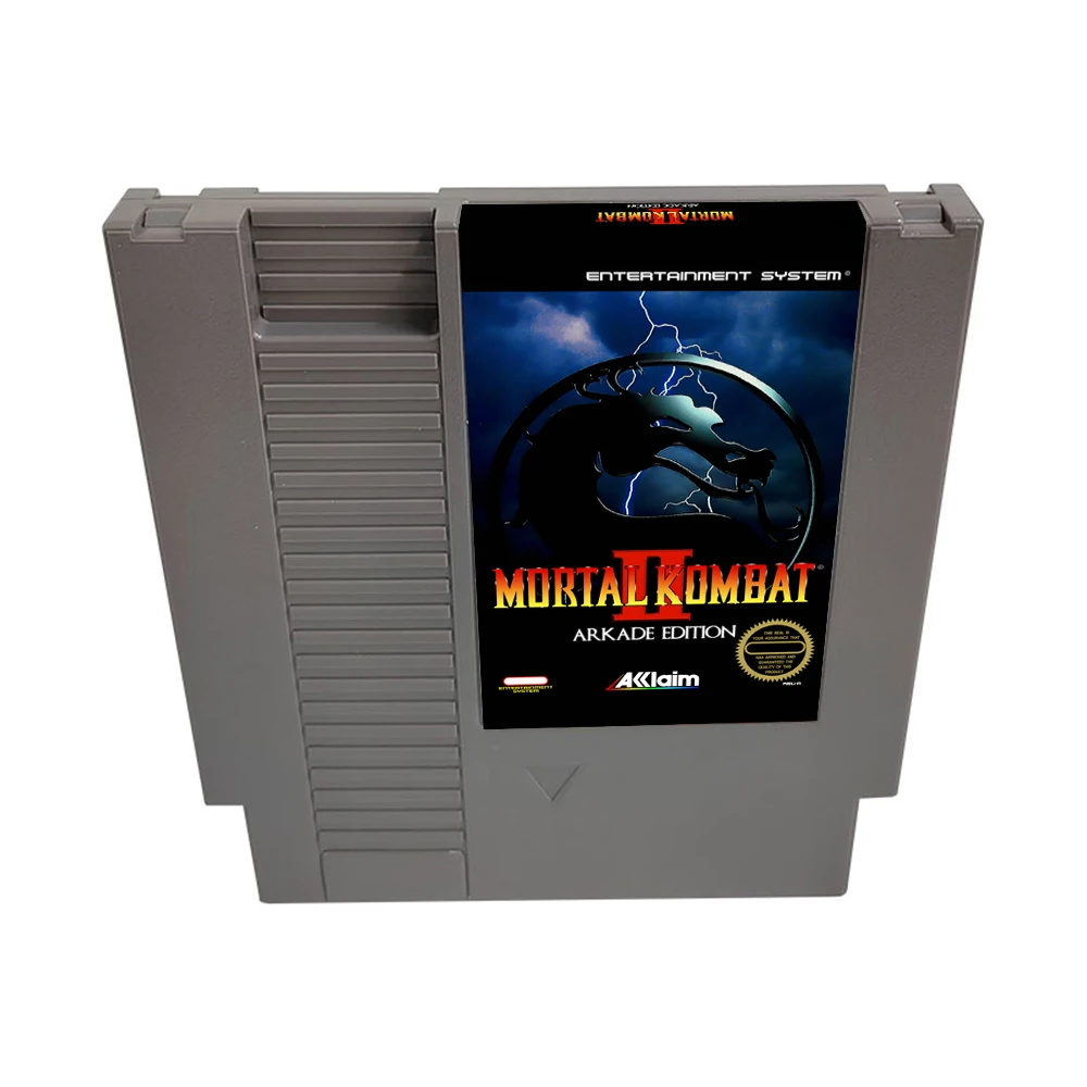Mortal Kombat 2 Arkade Edition - A Brand NEW NES Game Cartridge 8 Bit 72 Pin Video Game Cart For Original NES Game Console