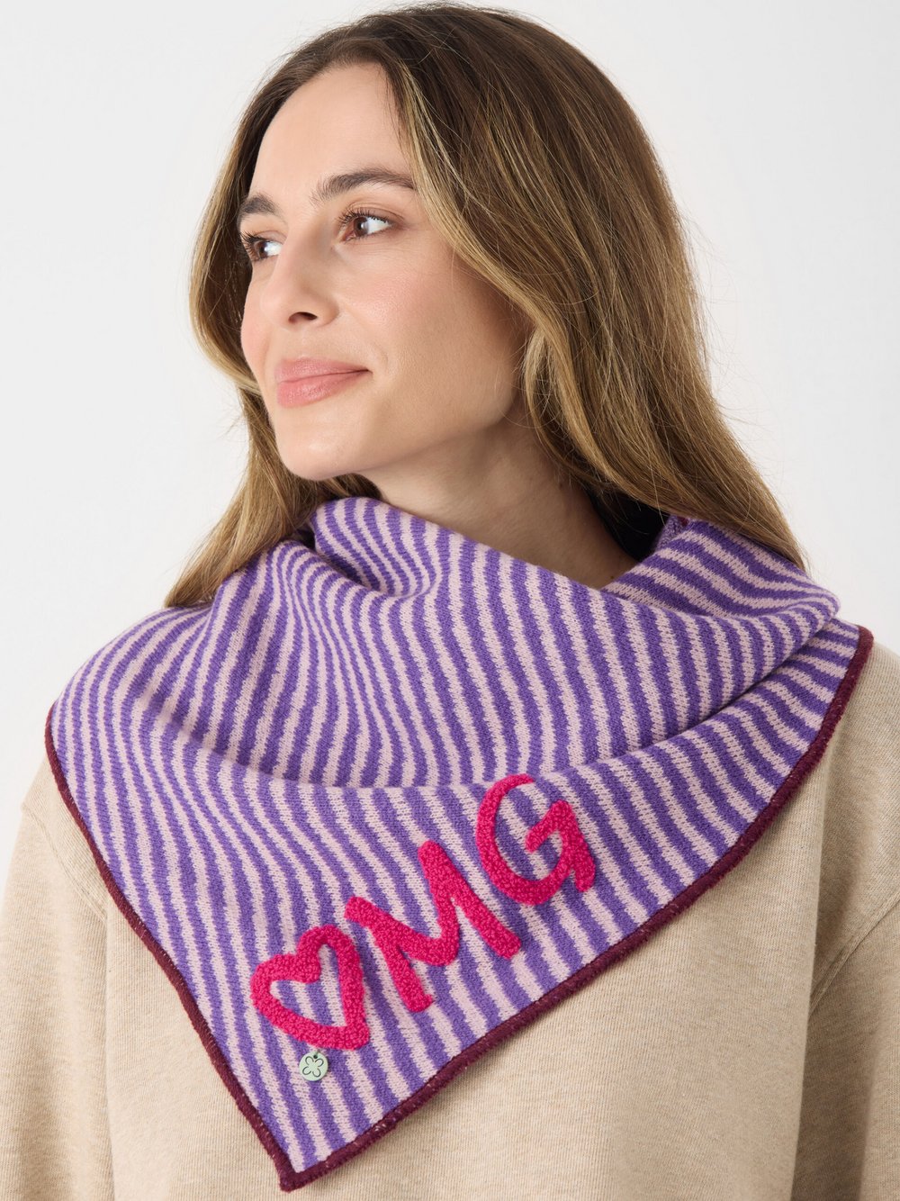 Codello Dreieckstuch Damen lila, ONE SIZE Image