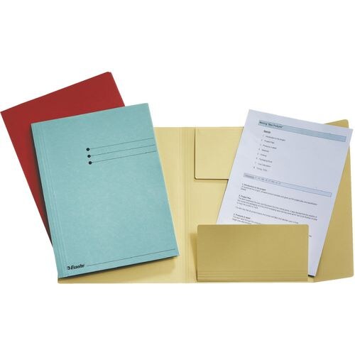 Esselte Manilla Jurismappe 1033315 DIN A4 Rot Recycelter Karton 250 Blatt 24 x 31,8 x 2 cm 50 Stück Image