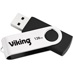 Viking USB-Stick USB 2.0 128 GB Silber, Schwarz Image