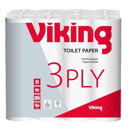 Viking Standard Toilettenpapier 3-lagig 48 Rollen à 200 Blatt Image