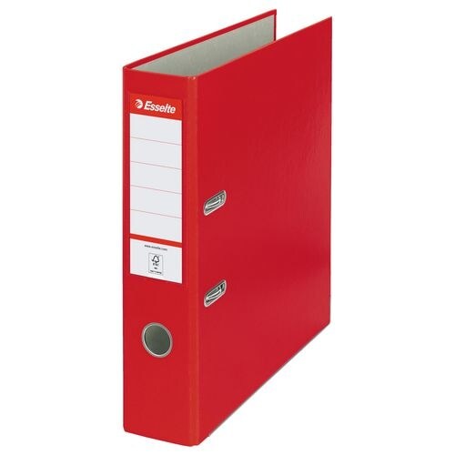 Esselte Essentials Ordner Breit DIN A4 75 mm Rot 2 Ringe 11253 Pappkarton Matt Hochformat Image