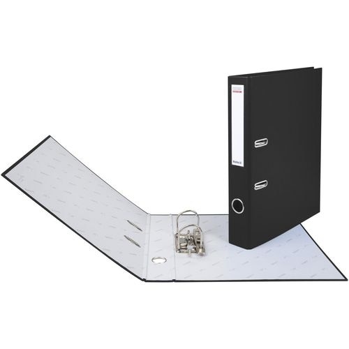 Biella Schmal Ordner DIN A4 40 mm Schwarz 2 Ringe 10341402U Pappkarton, PP (Polypropylen) Image