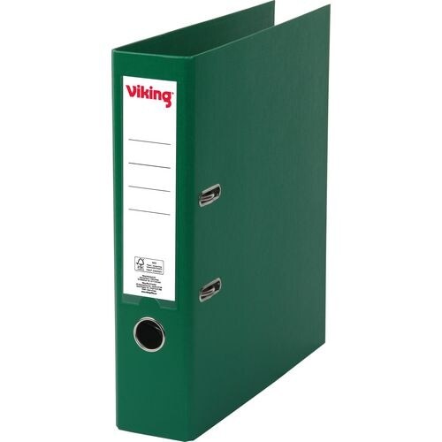 Viking Premium Ordner Breit DIN A4 75 mm Dunkelgrün 2 Ringe Kunststoff Matt Hochformat Image