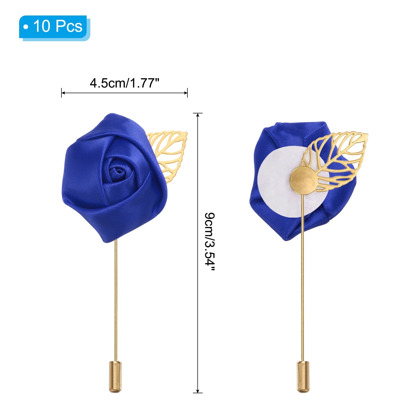 Rose Boutonnieres, Groom Wedding Boutonnieres Pocket Handmade Flower Lapel Pin Boutonnieres for Men Wedding Ceremony Party Prom,