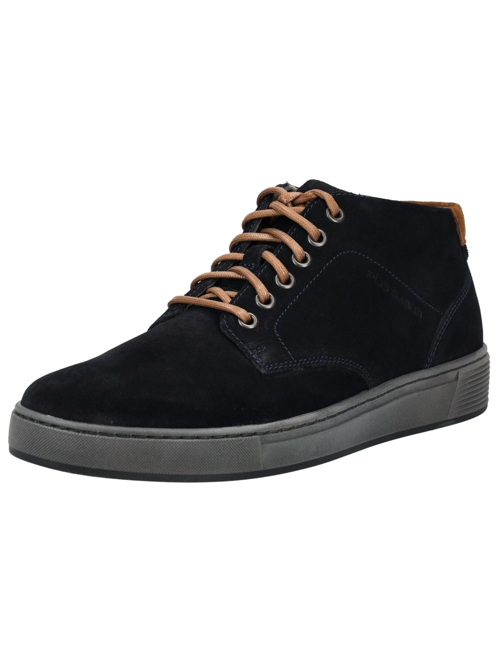 Sneaker PIUS GABOR "Pius Gabor Sneaker Veloursleder", Herren, Gr. 45, blau (dunkelblau), Veloursleder, Schuhe Sneaker