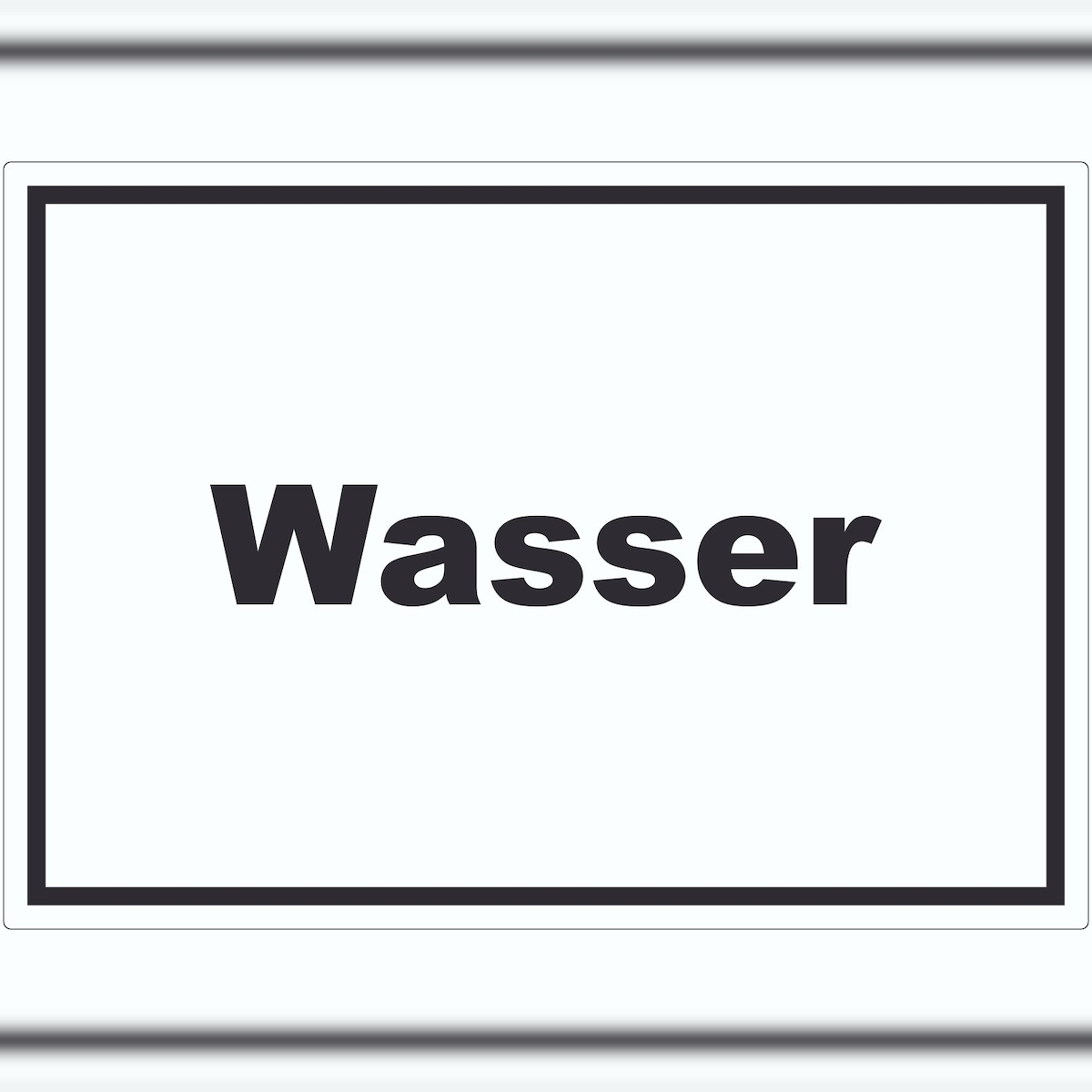 HB-Druck Wasser Aufkleber mit Text Anschluss waagerecht A0 (841x1189mm) Image