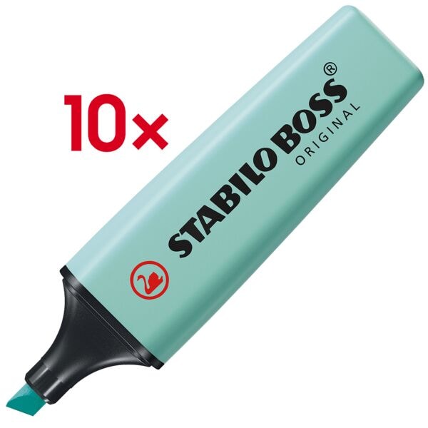 Stabilo 10x Textmarker »BOSS® Original« Pastell türkis Image