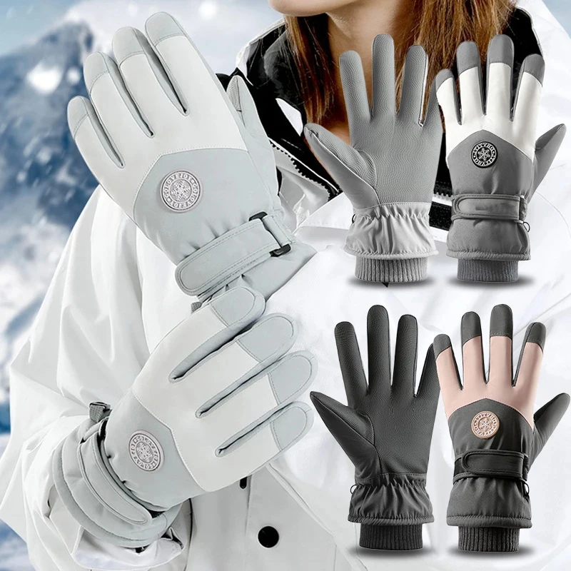 2025 Touchscreen-Handschuhe, Schneemobil, Motor, wasserdicht, Thermo-Schnee-Handschuhe, Winter-Ski-Handschuhe für Damen und Herren, Snowboard-Fäustlinge Image