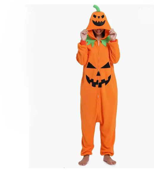 Halloween Kürbis Monster Onesies Schlafanzug Erwachsene Pyjamas Cartoon Nachtwäsche Unisex Männer Frauen Kigurumi Pyjamas Cosplay Kostüme Image