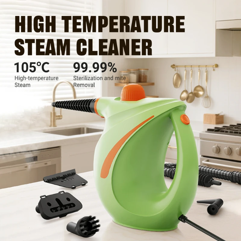 1200 W Hochdruck-Dampfreiniger 750 ml Wassertank 105 ℃ Physikalische Dampfsterilisation/Dekontamination/Milben zum Reinigen und Bügeln Image