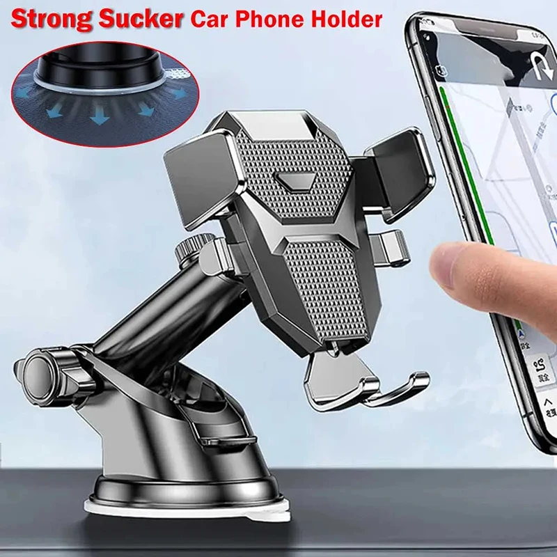 Sucker Car Phone Holder Mobile Smartphone Cell Phone Bracket Tablet Vehicles Mount Stand GPS For iPhone Xiaomi Huawei Samsung