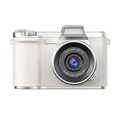 1080P HD Tragbare CCD Kamera mit 4K Linse Klappbildschirm USB wiederaufladbarer Lithium-Polymer-Batterie für Anfänger Reise Vlogging Perfektes Valentinstagsgeschenk für Anfänger Fotografie Modern Image