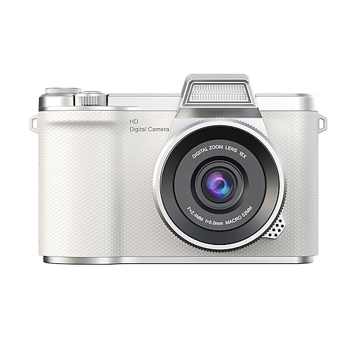 1080P HD Tragbare CCD Kamera mit 4K Linse Klappbildschirm USB wiederaufladbarer Lithium-Polymer-Batterie für Anfänger Reise Vlogging Perfektes Valentinstagsgeschenk für Anfänger Fotografie Modern Image