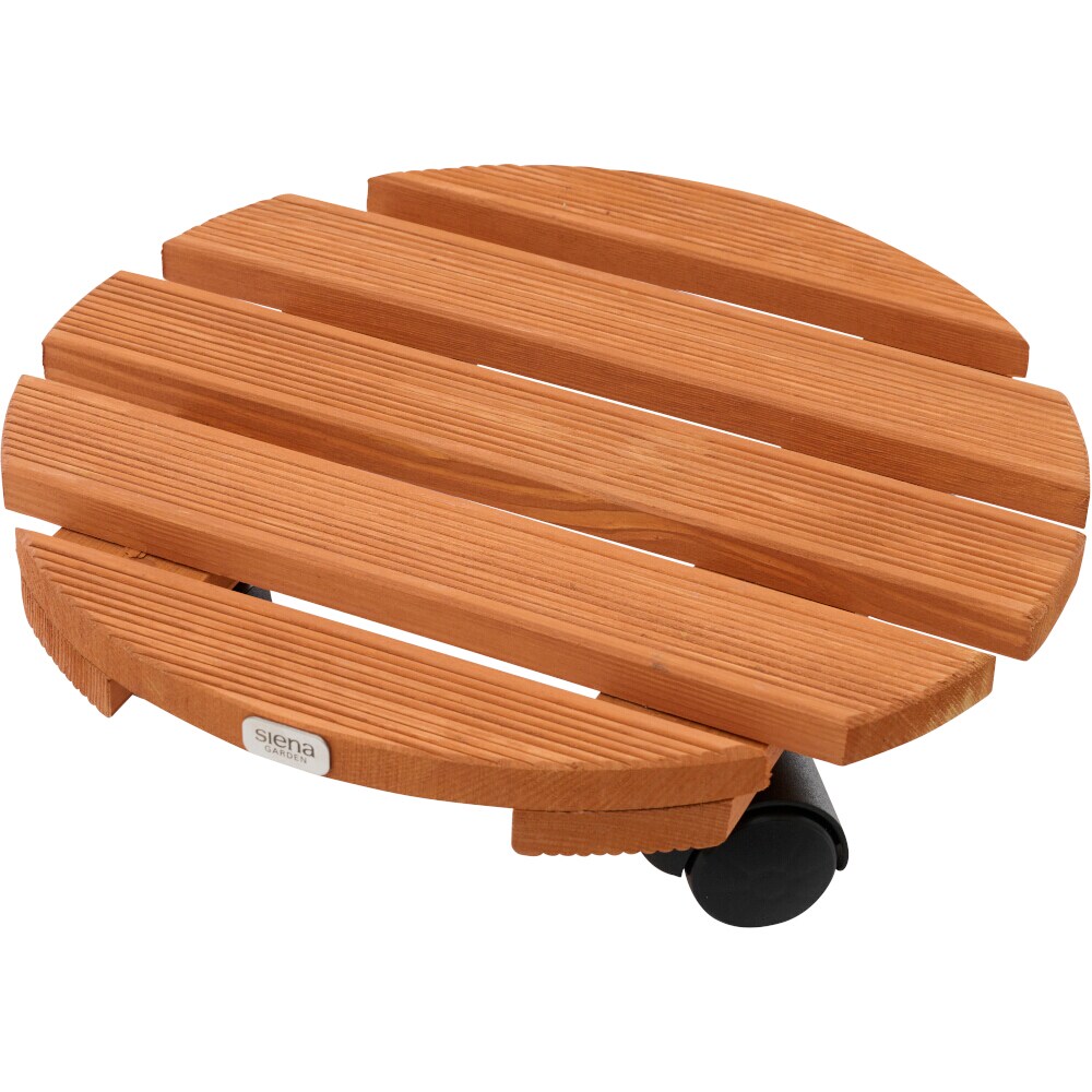 Siena Garden Holz-Pflanzenroller rund braun Ø 38 cm Image