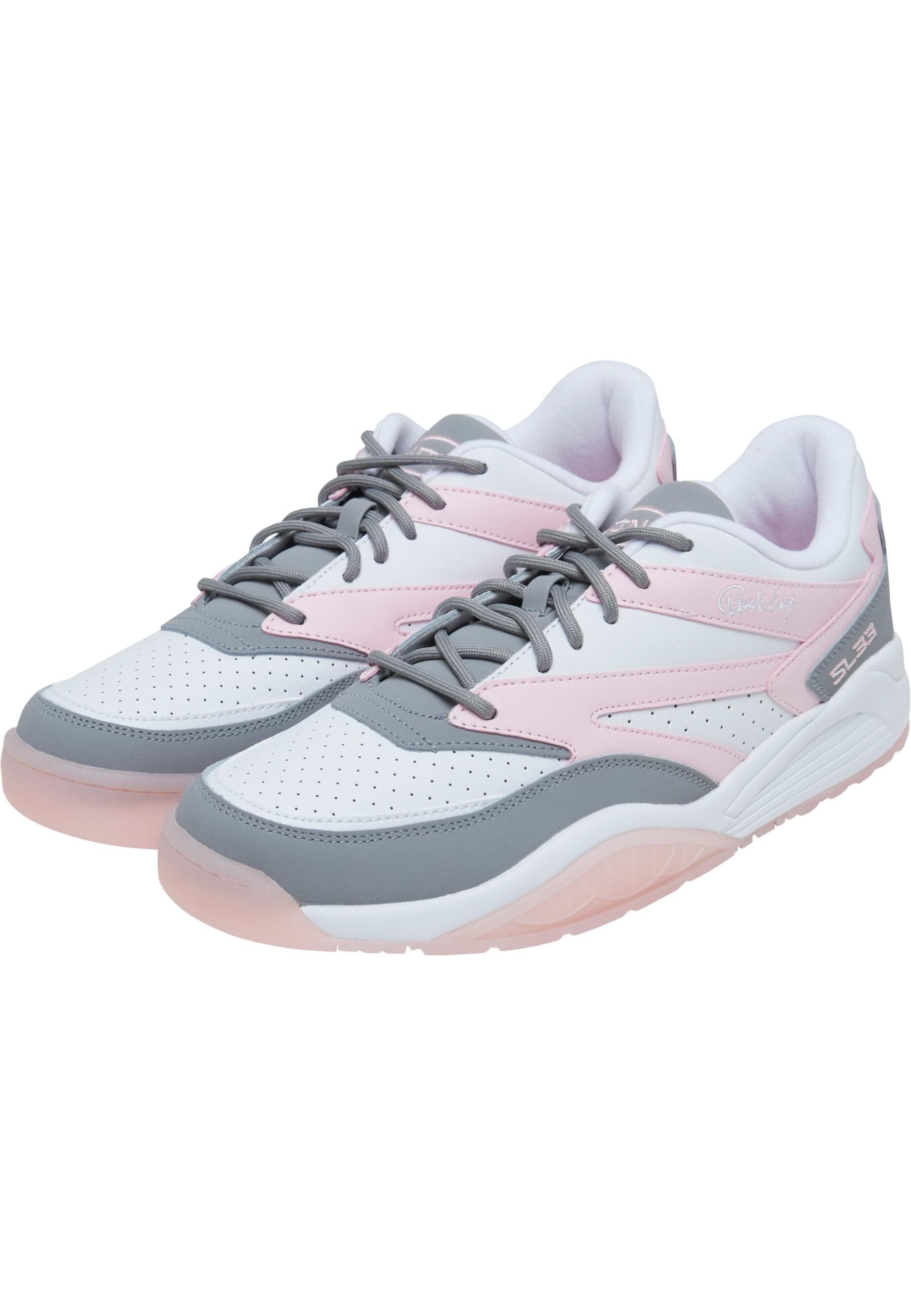 Trainingsschuh EWING "Ewing EWING SL 33 Valentine`s Day", Damen, Gr. 10, wild dove, cherry blossom, weiß, Leder, Schuhe