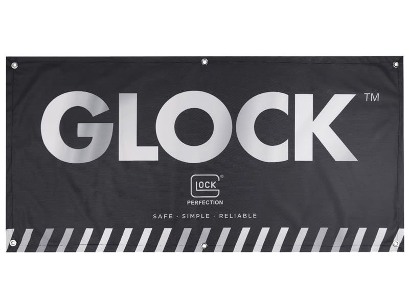 Glock Fabric Banner Black 4' x 2' AD02044