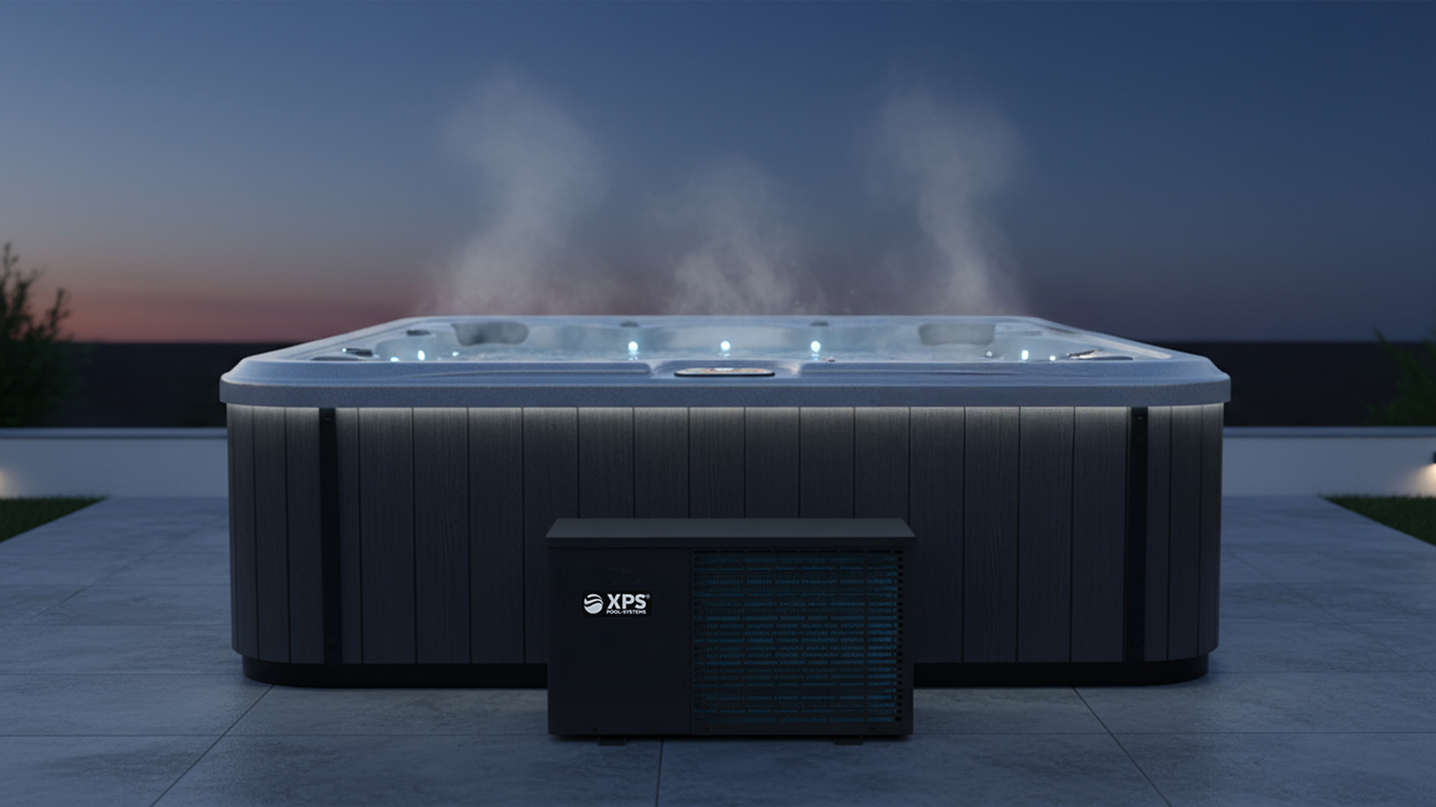 Heizung für Swim Spa XPS-60 6KW, bis -15 Grad, COP 10 | Leise Wärmepumpe für Whirlpool & Swim Spa Image