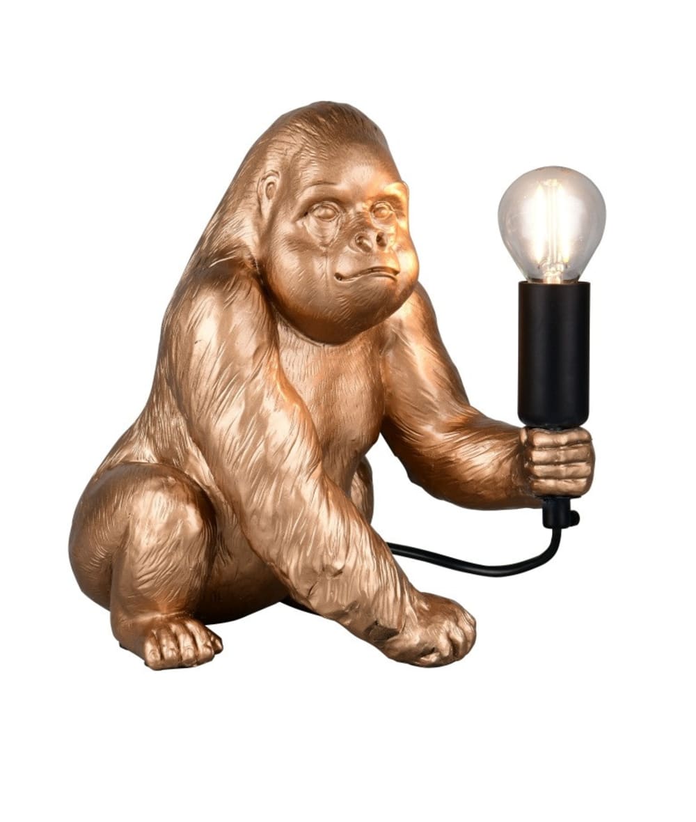 Lampe design en plastique doré