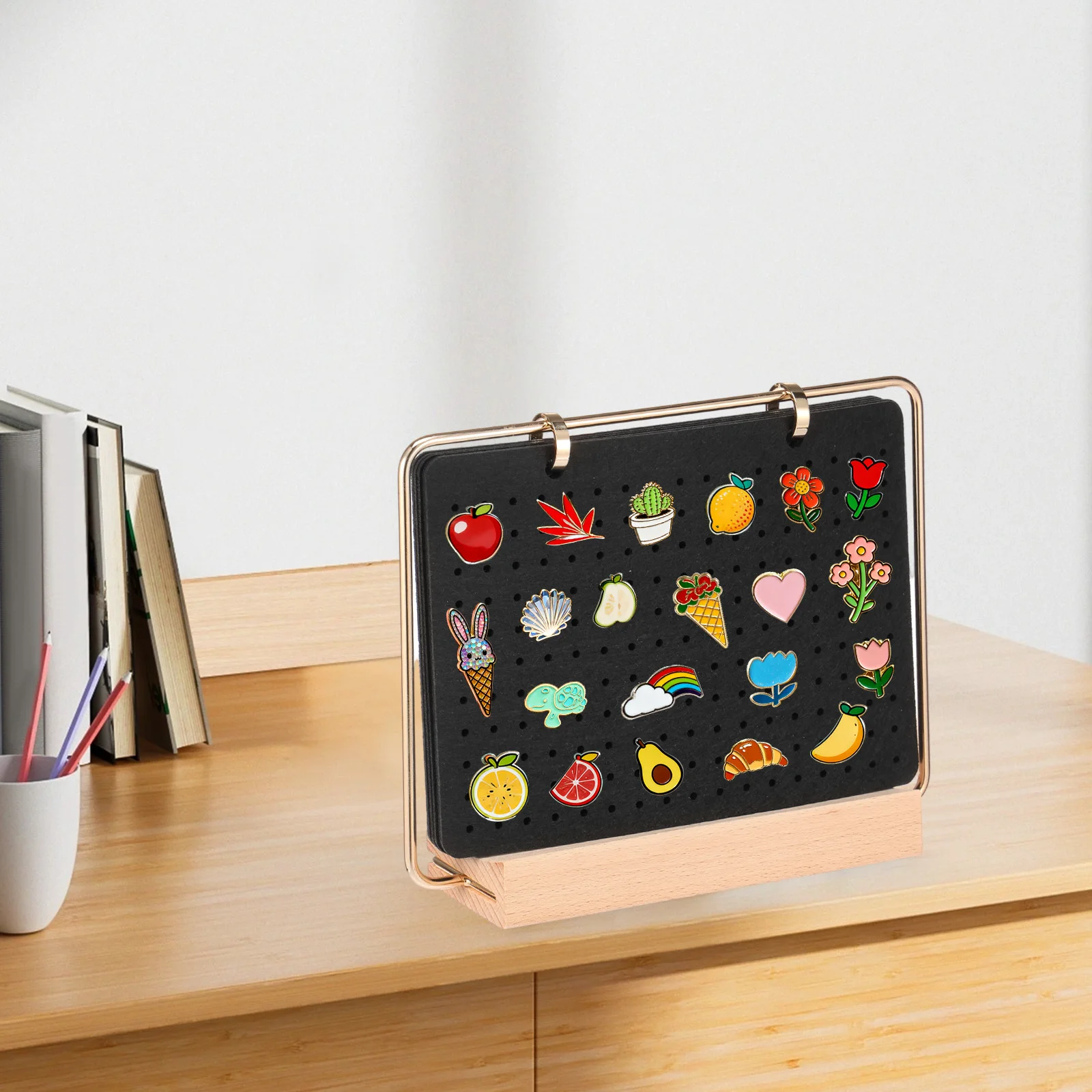 Brosche Display Panels Filz Pin Brosche Lagerung Ständer DIY Abzeichen Taste Brosche Lagerung Halter Schmuck Halskette Ohrring Display Rack