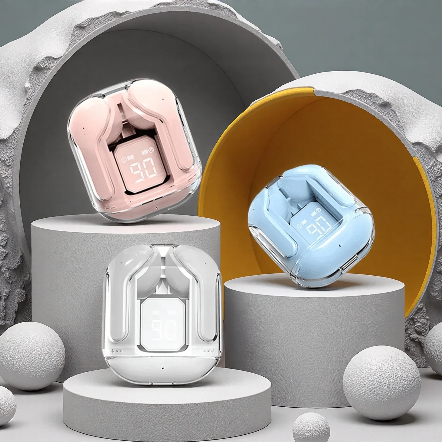 Original Bluetooth 5.3 TWS transparent wireless Bluetooth headset HIFI audio wireless headset quality headset for smartphones