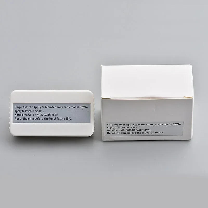 T6714 Wartungstank Chip Resetter T6714 für Epson Drucker WF-C8190 C8690 C869R Abfalltintentank Chip Resetter Image