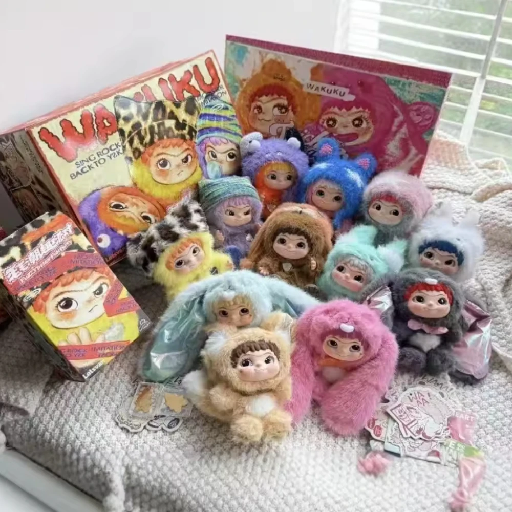 Wakuku V2 Blind Box Fox & Bunny Trick Or Treat Serie Vinyl Puppe Überraschung Tasche Schlüsselanhänger Trendy Toys Mystery Box Maßgeschneiderte Geschenke Image