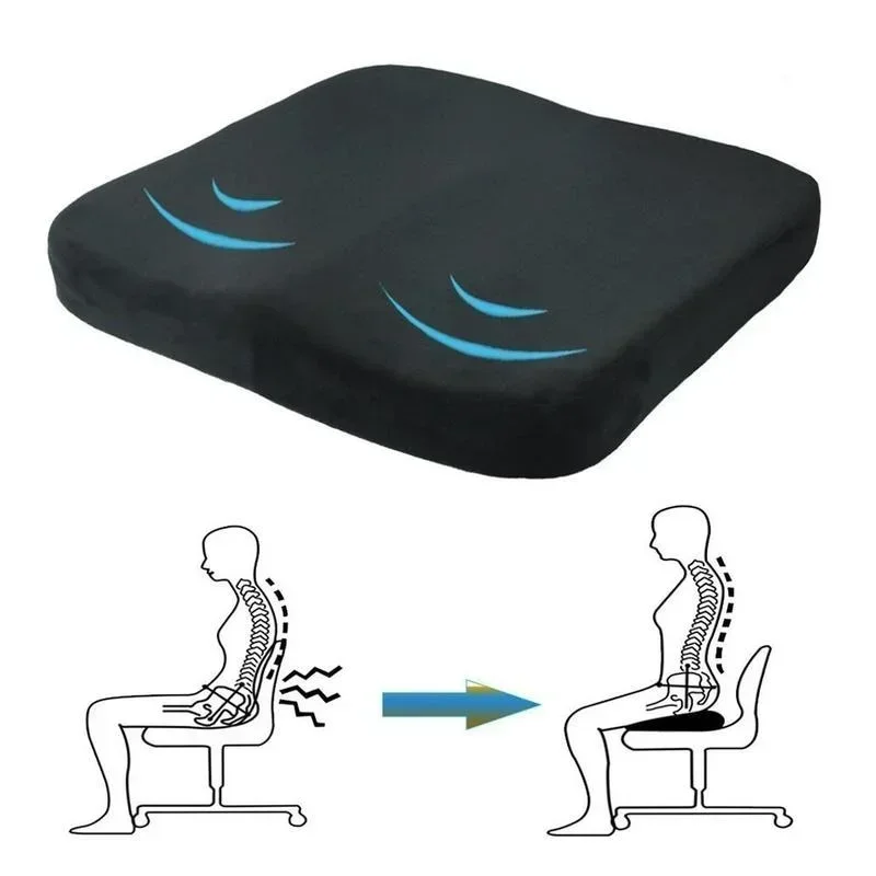 2025, neues Steißbein, Ischias, Linderung von Rückenschmerzen, Komfort, Bürostuhl, Autositzkissen, rutschfestes orthopädisches Steißbein-Kissen aus Memory-Schaum Image