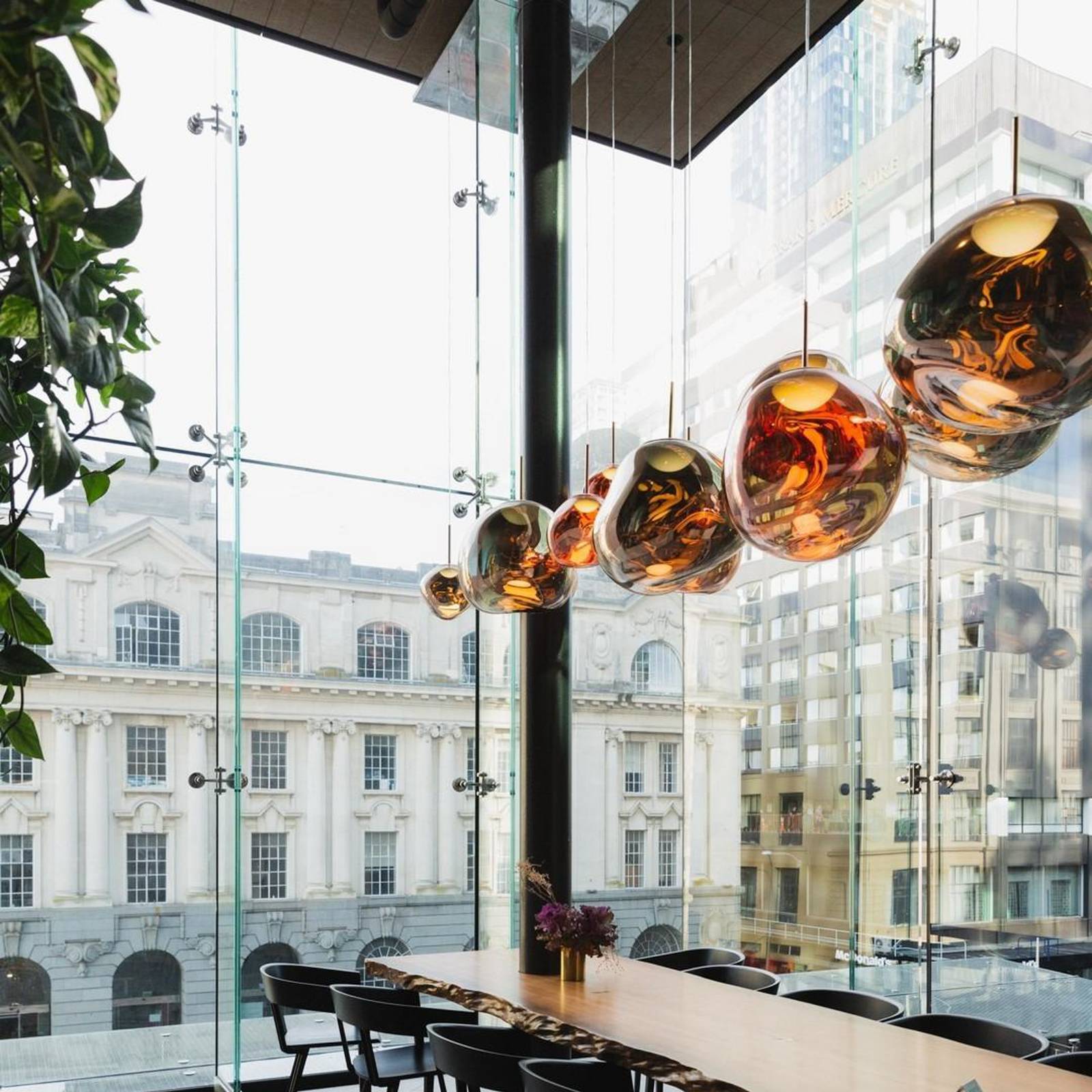 Tom Dixon Design Hängelampe Melt, dimmbar, kupfer, für Schlafzimmer, Kunststoff, Design, Pendelleuchte