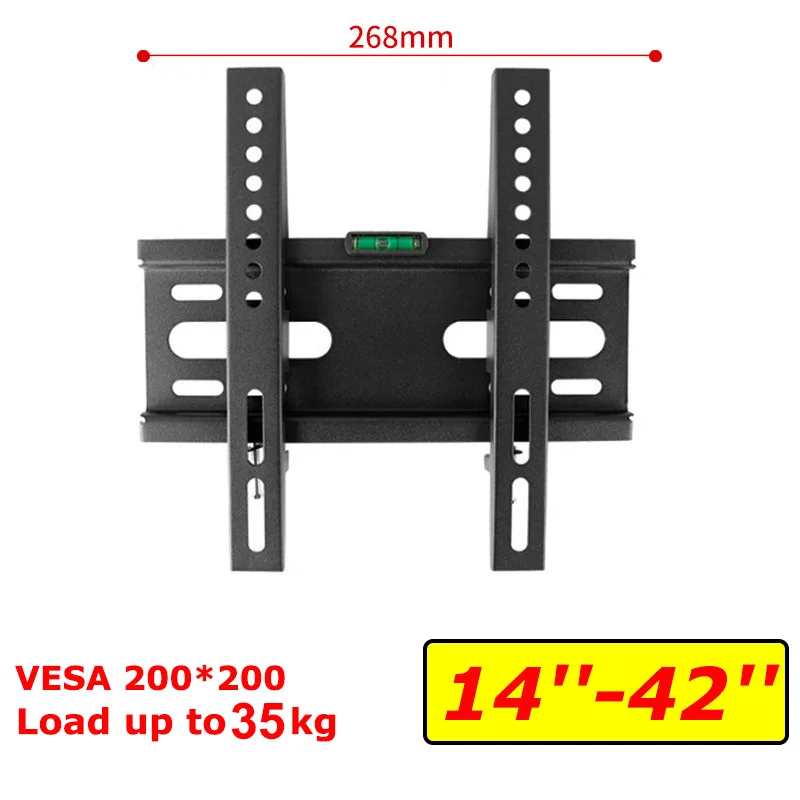 BEISHI Rack LED LCD TV Wandhalterung Neigung verstellbar Stärkung Unterstützung für 14''-42'' Last bis 35kg VESA 200*200mm
