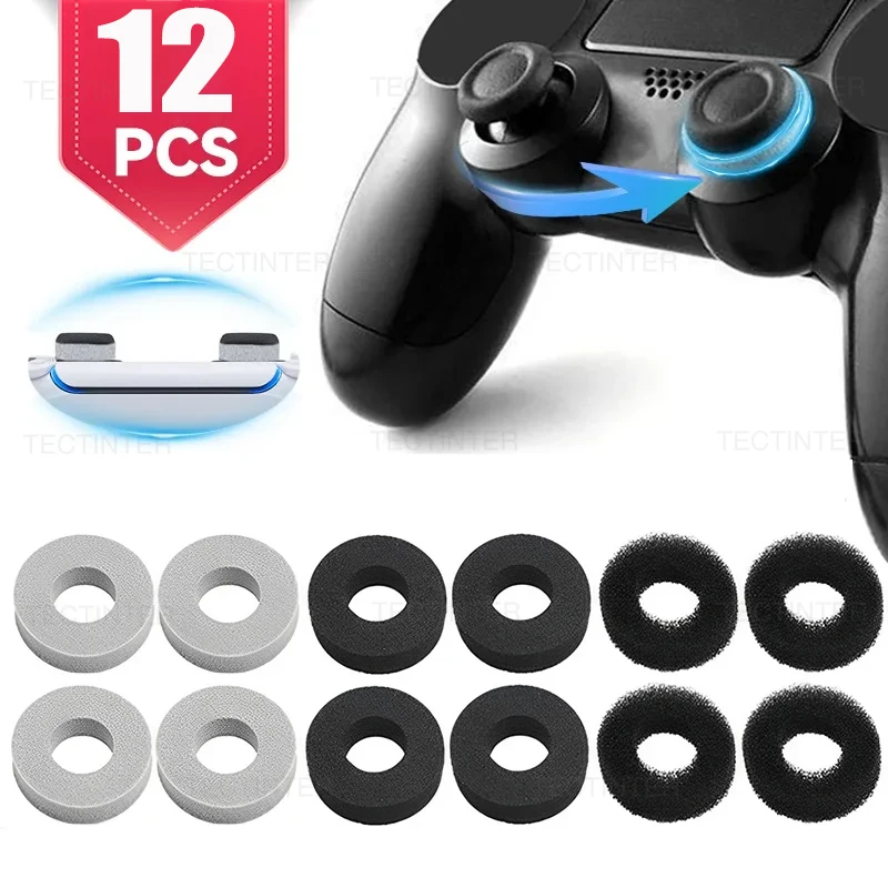 12 Stück Präzisions-Kontrollringe Zielhilferinge für PS5/PS4/Xbox/Switch 2 Joystick-Controller Zierringe Gaming-Zubehör Image