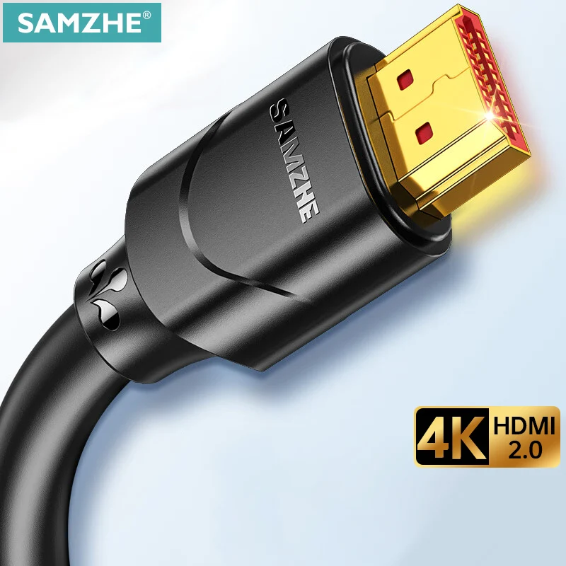 Samzhe 4k hdmi kabel hdmi 2,0 draht für xiaomi xbox serries x ps5 ps4 chrome book laptops 60hz 8k hdmi splitter digitales kabel kabel Image