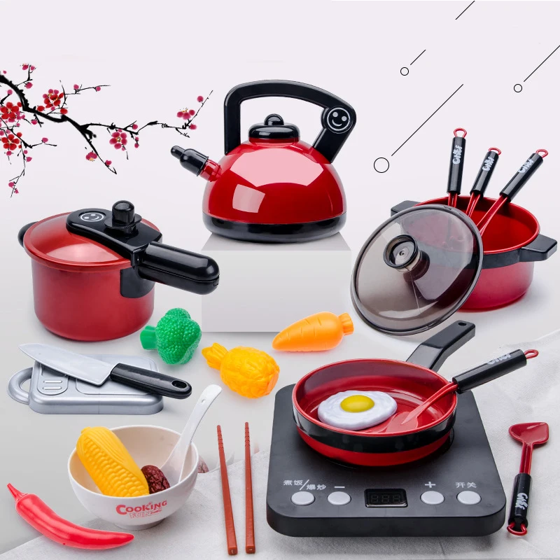 Ensemble de jouets de cuisine, ustensiles de cuisine, Simulation éducative pour enfants, jeu de Simulation pour enfants filles, cuisine pour bébé, coupe de fruits