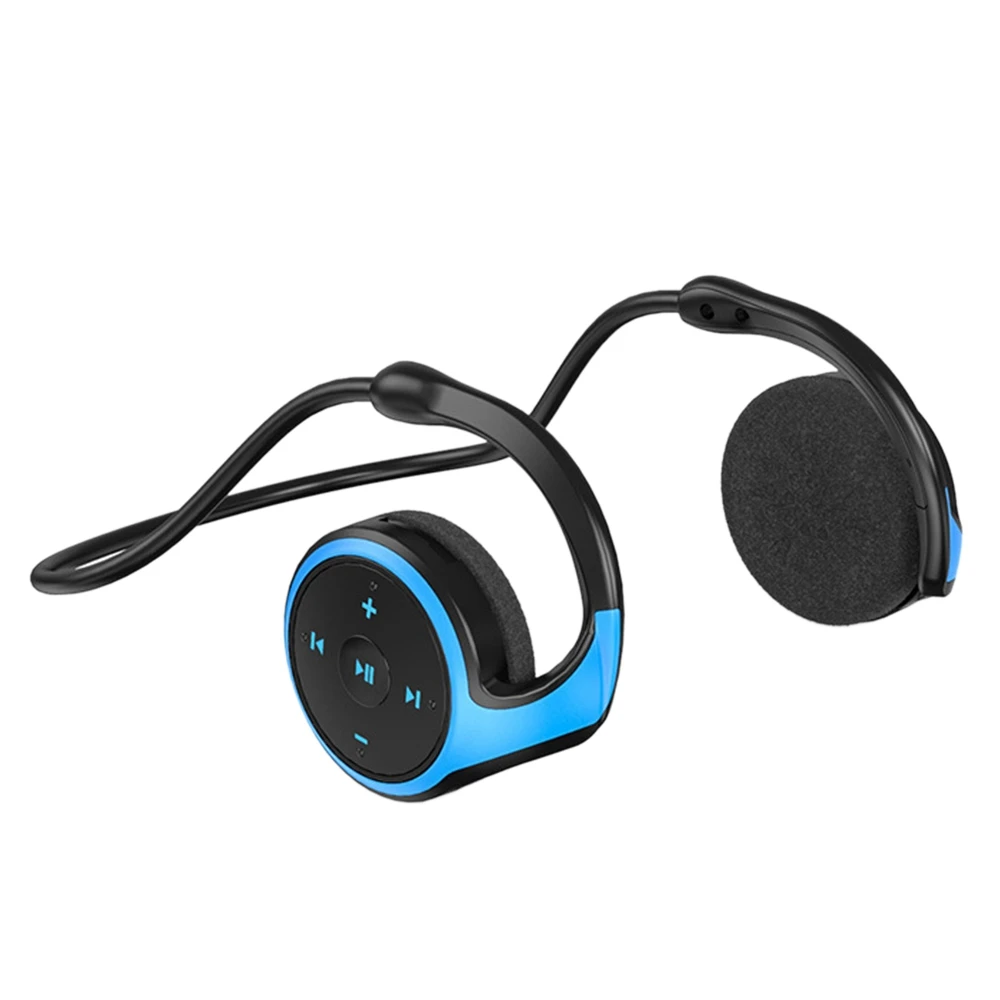 Choice A23 Kleine Bluetooth-Kopfhörer zum Umwickeln des Kopfes – kabelloses Sport-Mini-Headset, 12-Stunden-Akkulaufzeit, Blau Image