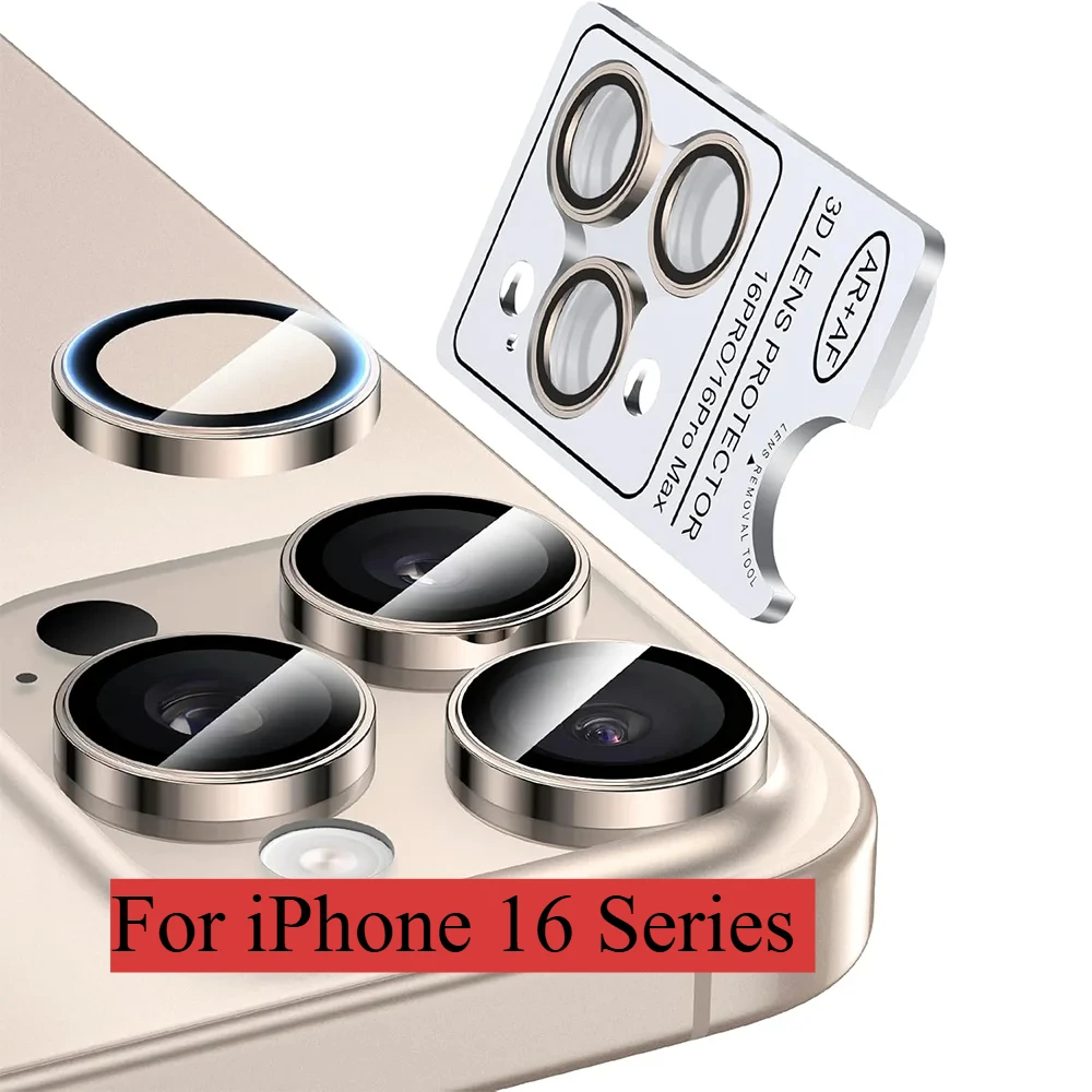 2-3 Stücke AR + AF (Antibeschlag) Kameraobjektiv Ring Glas Für IPhone 14 15 16 17Pro Max 14 Pro 13 Mini Objektiv Displayschutzfolie Gehärtetes Glas Image