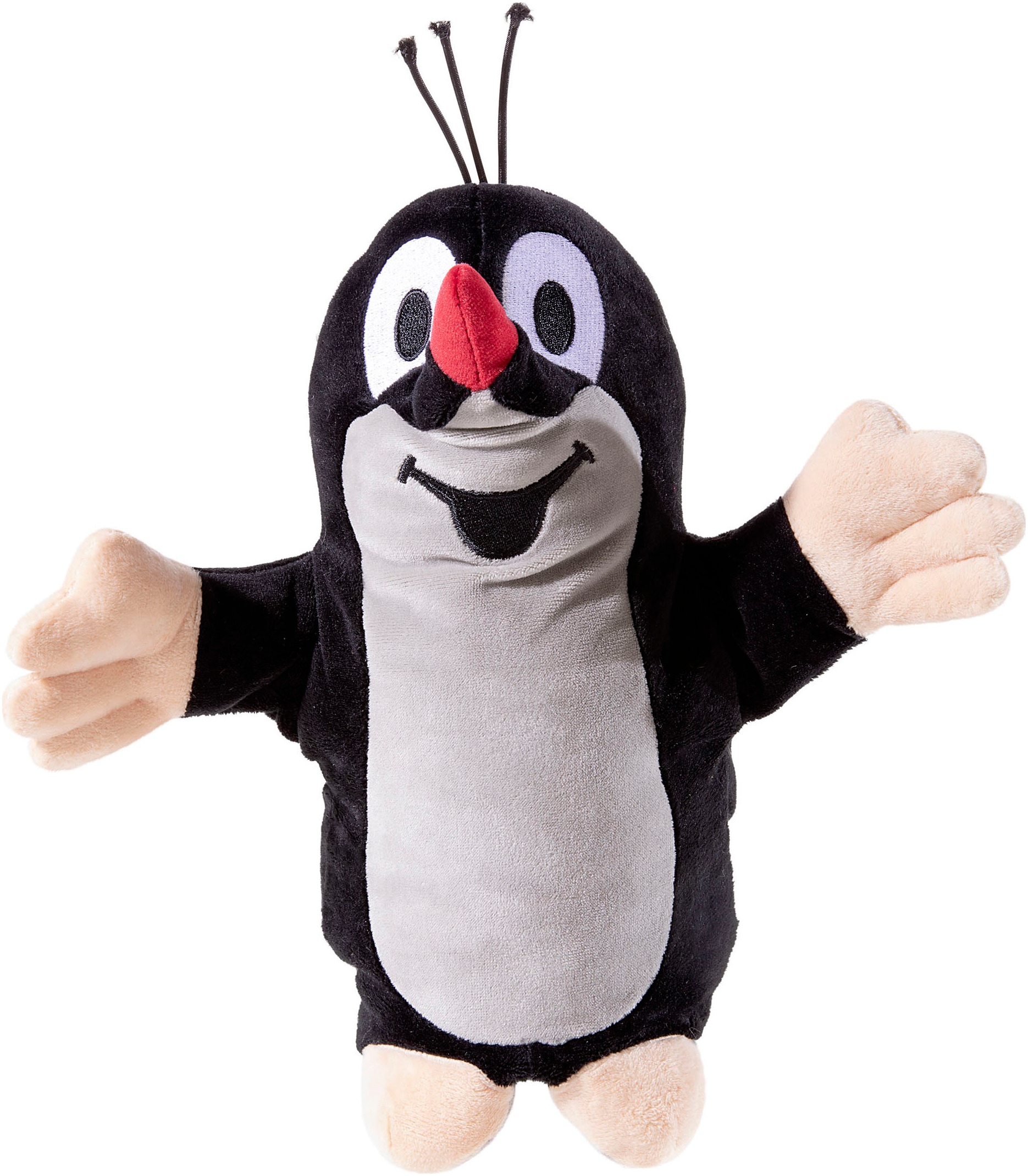 Handpuppe HEUNEC "Kleiner Maulwurf GRS", schwarz (schwarz, grau), Puppen, Kinder