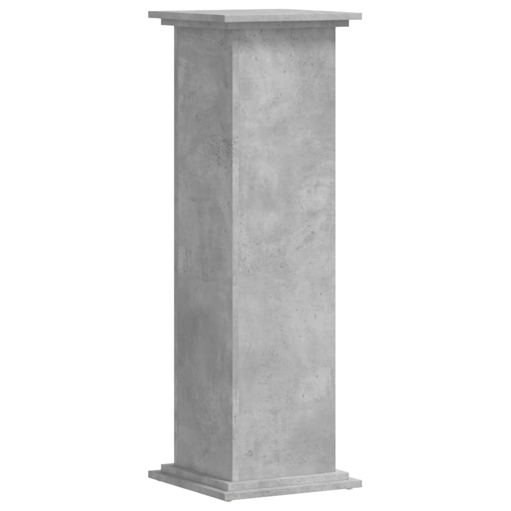 vidaXL Pflanzenständer Betongrau 33x33x100 cm Holzwerkstoff Image