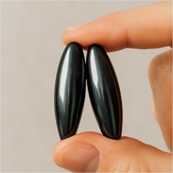 Gravidus Magnetsteine 2er Set dunkelgrau mit Klangeffekt 6 cm Image