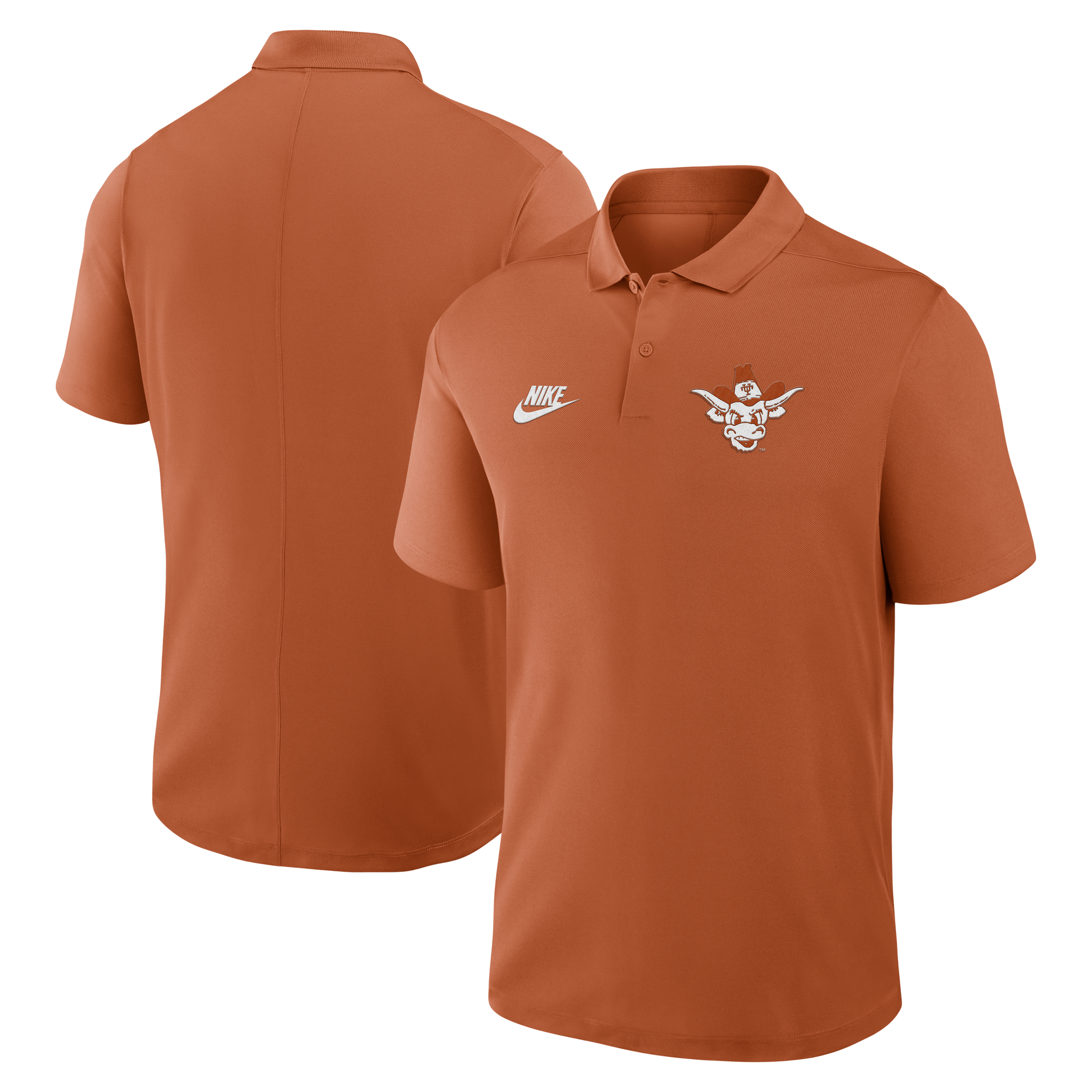 Herren Nike Texas Orange Texas Longhorns Primetime Victory Legacy Vault Logo Performance Polo Image