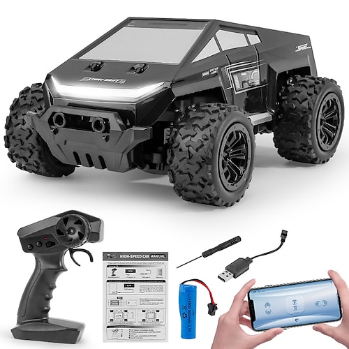 Hochgeschwindigkeits RC Monstertruck - 1:18 Maßstab 2,4GHz Fernbedienung Off-Road Buggy mit wiederaufladbarem Akku - All-Terrain-Fahrzeug für Kinder Weihnachtsgeschenk