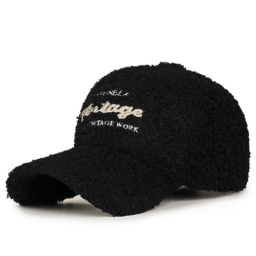 Per uomo Cappelli Invernali Cappello Invernale Caldo Berretto da baseball invernale con paraorecchie Cappellino da Baseball Invernale Nero Rosa Poliestere Pile Moda Moderno Contemporaneo