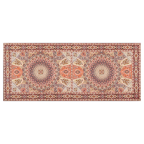 Bereichsteppich für Wohnzimmer und Schlafzimmer faltbar weich rutschfest dicker Imitations-Kaschmir runder Teppich Nachttischmatte waschbar Wohnkultur Teppich Image