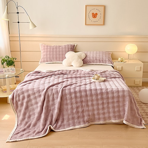 Decken Überwürfe, Gestreift Polyester Weich Decken Image