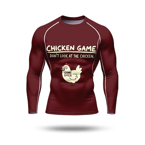 Herren Unisex Kompressionsshirt Laufshirt 3D-Druck Langarm T-Shirt Frühling Herbst Mit Tiermuster Schnelltrocknend Kompression Power Flex Feuchtigkeitsableitend Fitnesstraining Aktives Training Übung Image