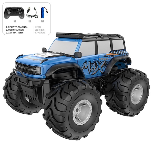 Wasserdichtes RC Truck - 116 Maßstab Elektrisches Fernbedienungsauto mit großen Reifen - Langlebiges Offroad-Spielzeug für Jungen Mädchen Weihnachtsgeschenk Image