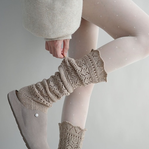 Damen Strümpfe Outdoor Farbblock Polyester Urlaub Lässig Elastisch Warm 1 Paar Image