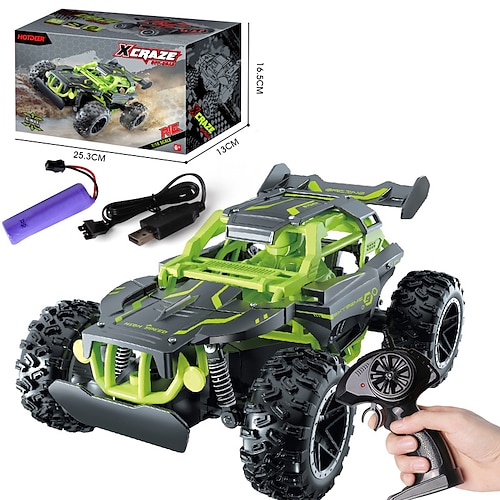 Hochgeschwindigkeits RC Monstertruck - 1:18 Maßstab 2,4GHz Fernbedienung Off-Road Buggy mit wiederaufladbarem Akku - All-Terrain-Fahrzeug für Kinder Weihnachtsgeschenk