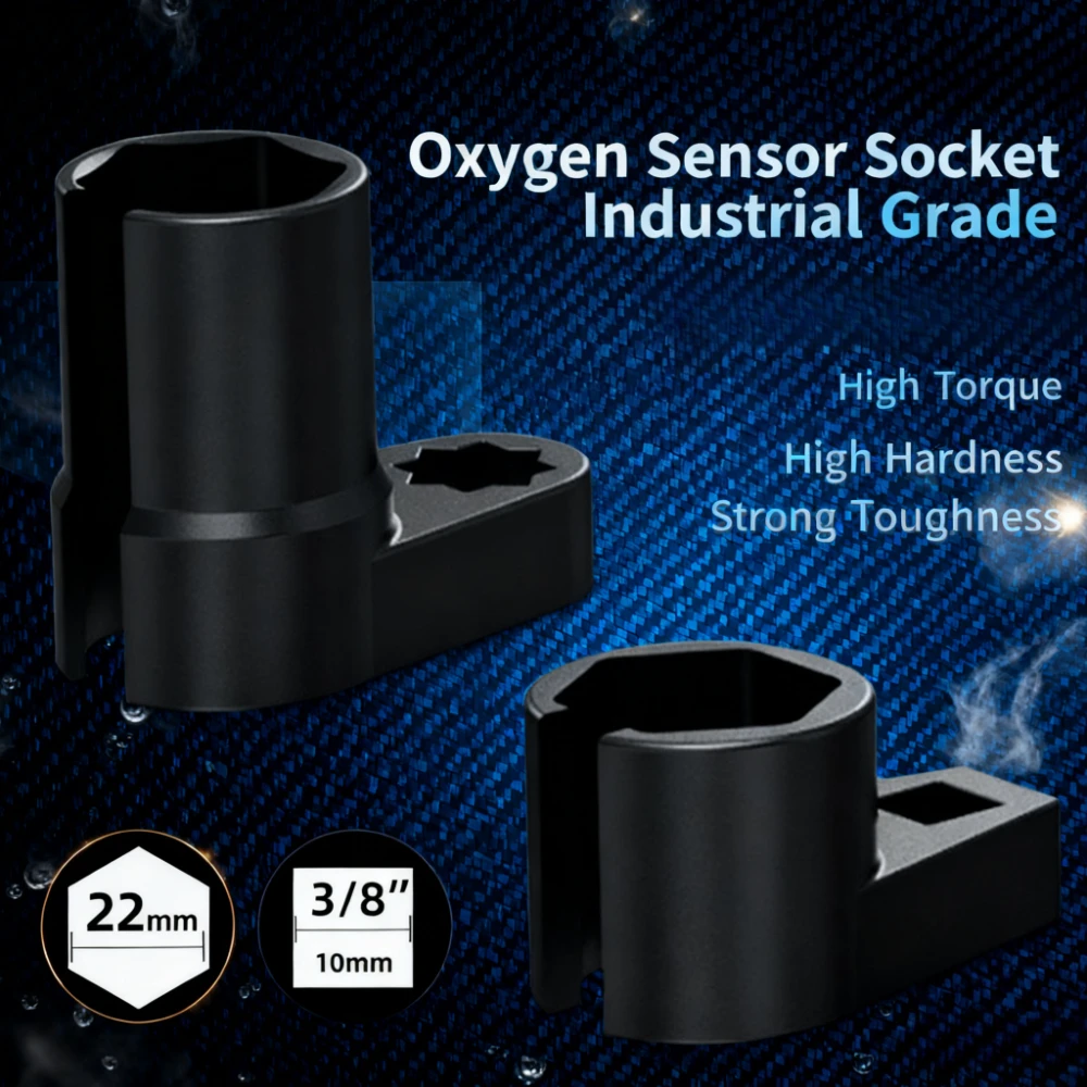 Offset-Sauerstoffsensor-Buchse, universeller Offset-Sauerstoffsensor mit niedrigem Profil, Kabeltor-Zubehör an der Seite, verhindert Schäden an Kabeln Image